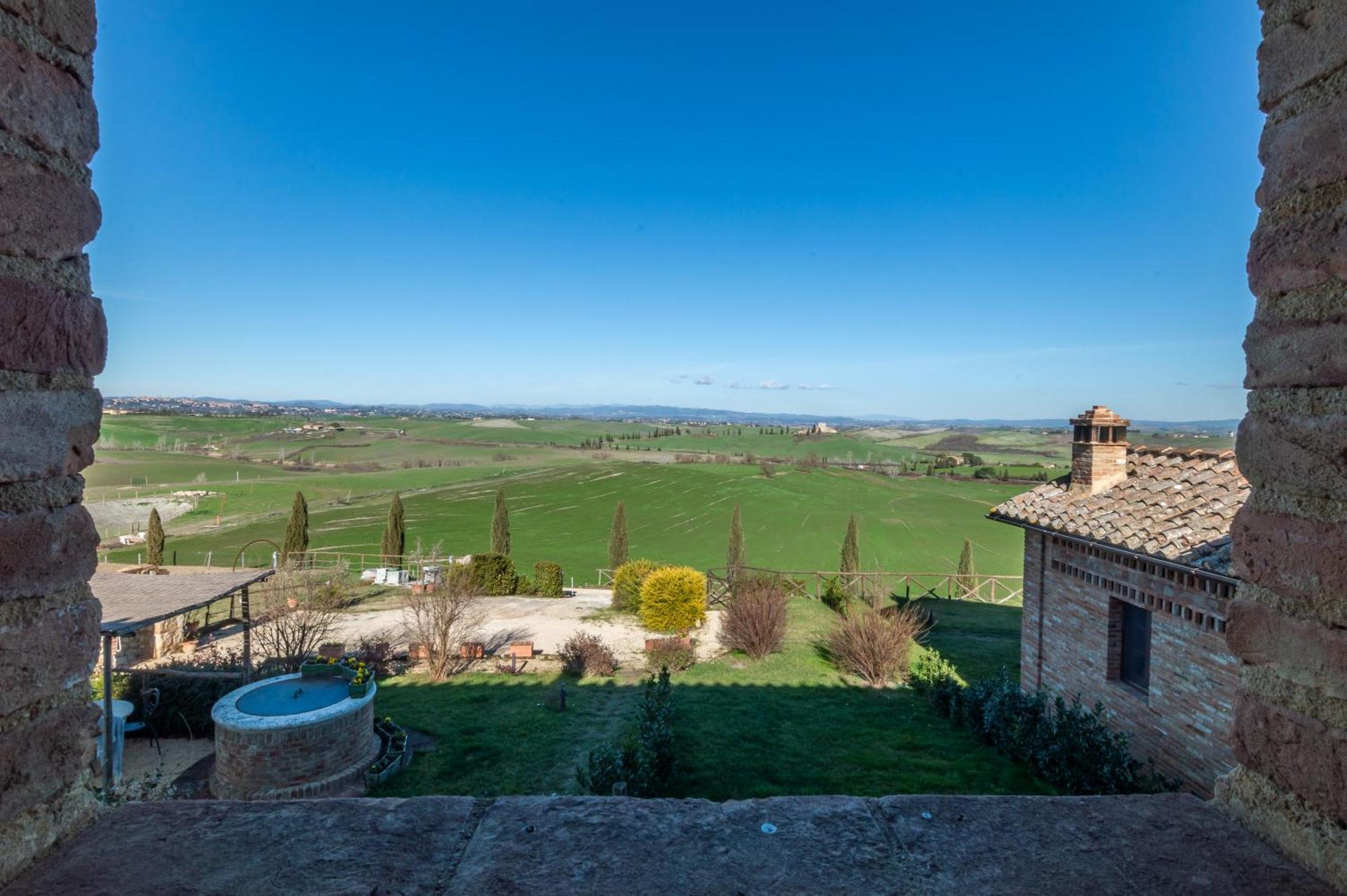 Вилла Sunflower Con Vista Su Siena Корсано Экстерьер фото