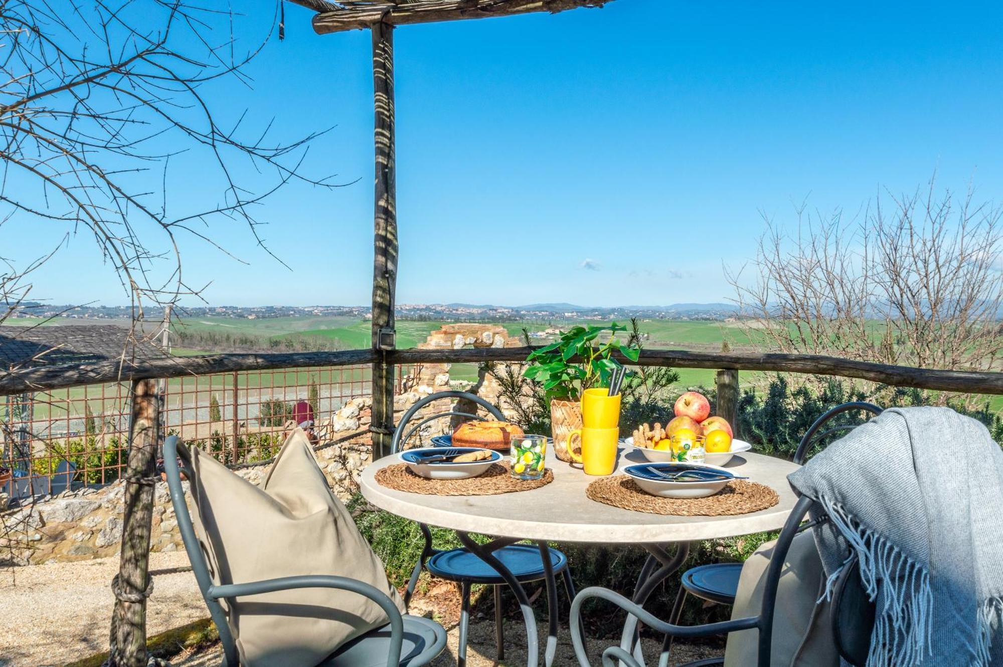 Вилла Sunflower Con Vista Su Siena Корсано Экстерьер фото